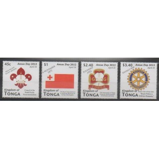 Timbres - Tonga - 2012 - No 1290/1293 - Scoutisme - Rotary