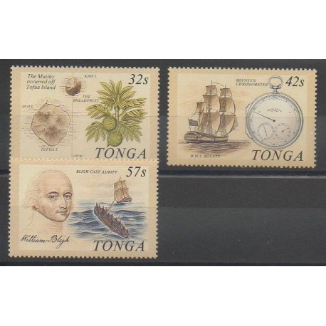 Tonga - 1989 - Nb 748/750 - Boats