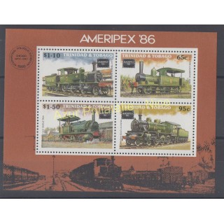Timbres - Thème trains - Trinité et Tobago - 1986 - No BF 39
