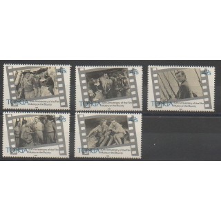 Stamps - Tonga - 1985 - Nb 602/606 - Cinema
