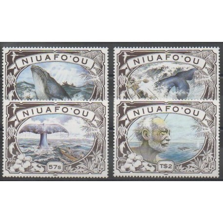 Tonga - Niuafo'ou - 1990 - Nb 129/132 - Mamals - Sea animals