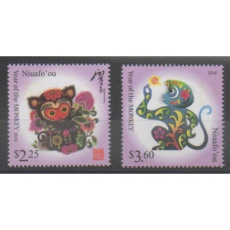 Tonga - Niuafo'ou - 2015 - No 402/403 - Horoscope