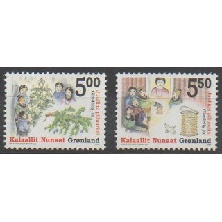 Stamps - Greenland - 2004 - Nb 406/407 - Christmas