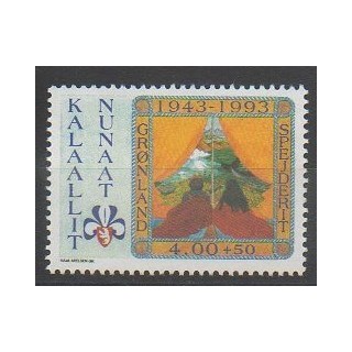 Stamps - Greenland - 1993 - Nb 225 - Scouts