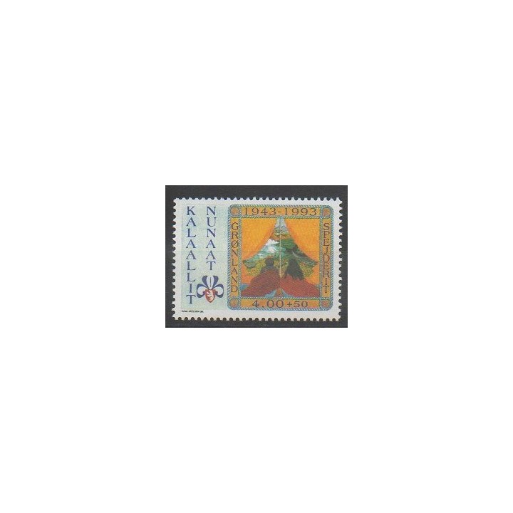 Stamps - Greenland - 1993 - Nb 225 - Scouts