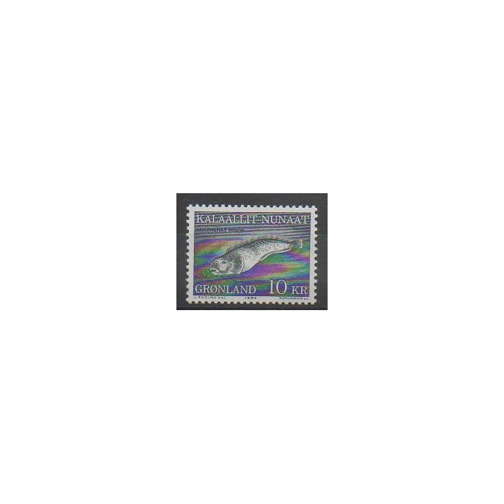 Timbres - Groenland - 1984 - No 142 - Animaux marins - Mammifères