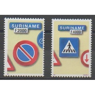 Timbres - Surinam - 2001 - No 1592 et 1600