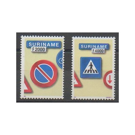 Surinam - 2001 - No 1592 et 1600