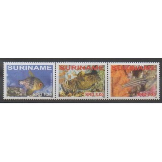 Stamps - Suriname - 2008 - Nb 1945/1947 - Sea animals