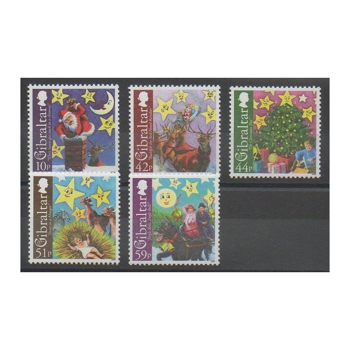 Stamps - Gibraltar - 2008 - Nb 1303/1307 - Christmas