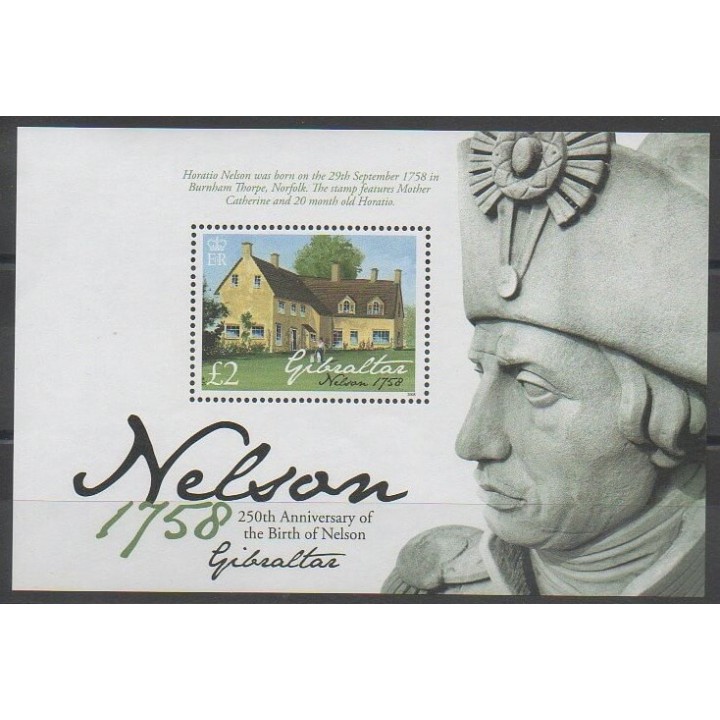 Stamps - Gibraltar - 2008 - Nb BF84 - Celebrities