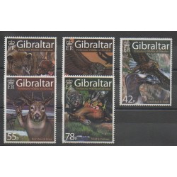 Gibraltar - 2007 - No 1220/1224 - Animaux préhistoriques