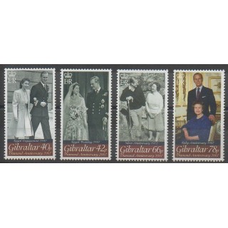 Stamps - Gibraltar - 2007 - Nb 1193/1196 - Royalty