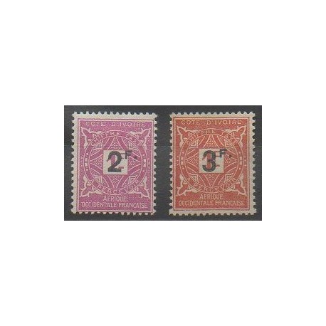 Ivory Coast - 1927 - Nb T17/T18 - Mint hinged