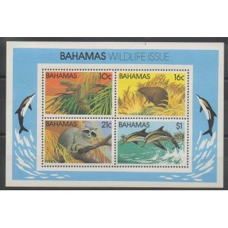 Timbres - Bahamas - 1982 - No BF37 - Espèces menacées - WWF