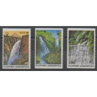 Stamps - Greece - 1988 - Nb 1675a/1677a - Sights - Environment