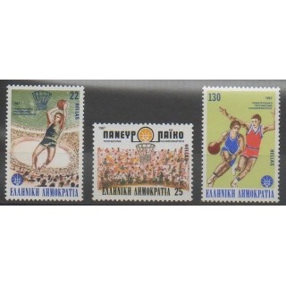 Timbres - Grèce - 1987 - No 1629/1631 - Sports divers