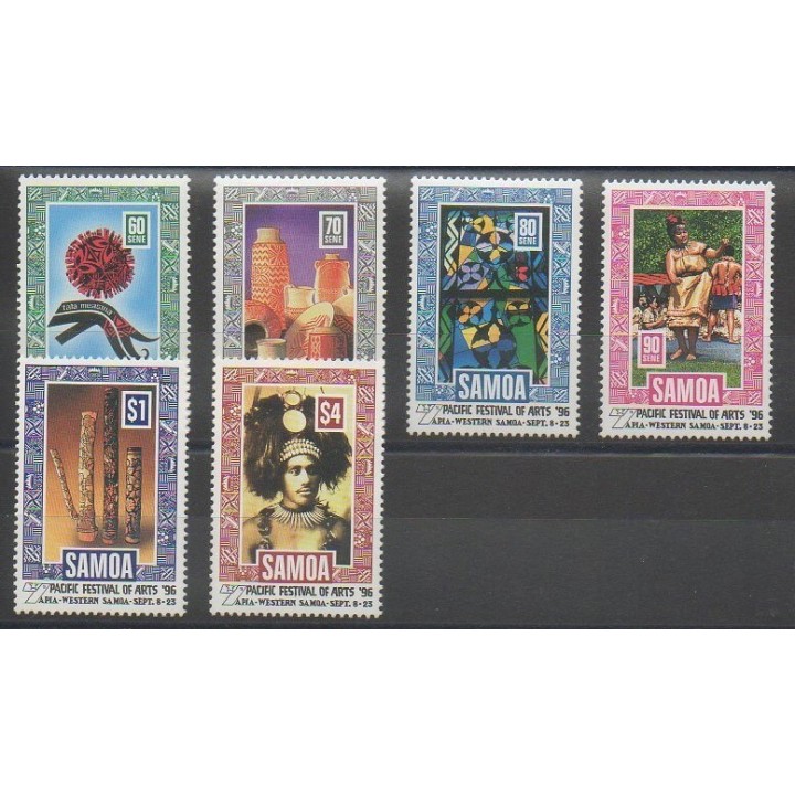 Stamps - Samoa - 1996 - Nb 842/847 - Art