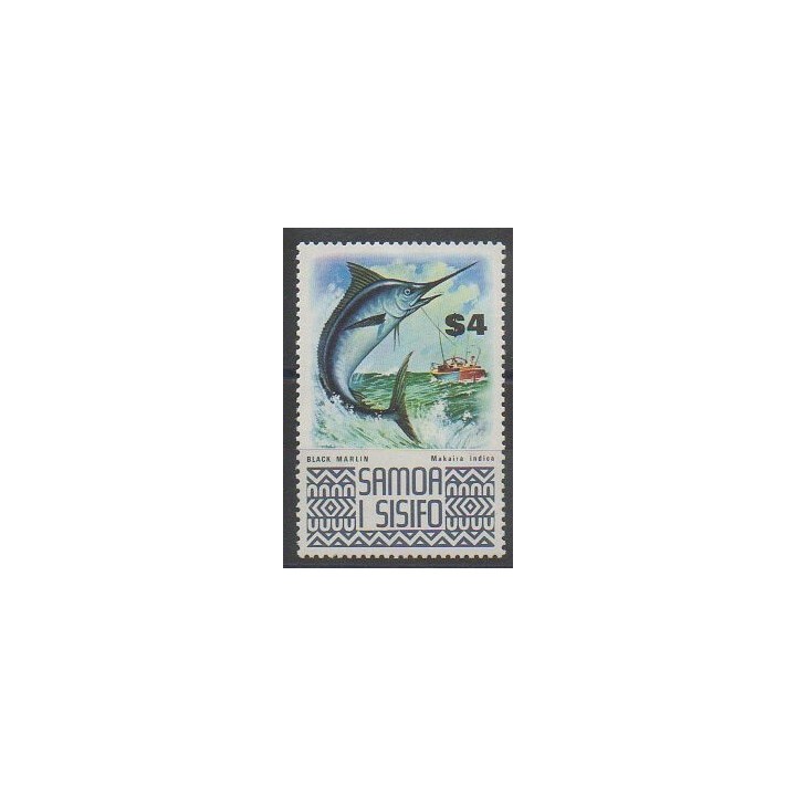 Timbres - Samoa - 1974 - No 336 - Animaux marins