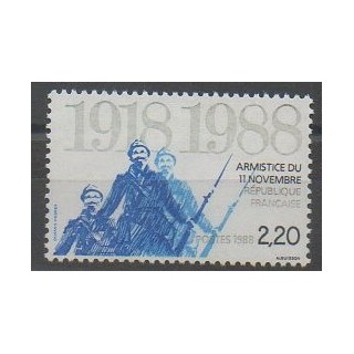 Stamps - France - Poste - 1988 - Nb 2549 - Various Historics Themes