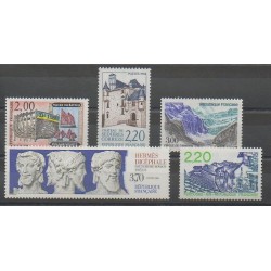 France - Poste - 1988 - Nb 2545/2548 - 2550 - Monuments