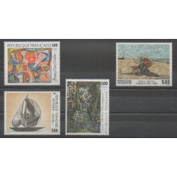 France - Poste - 1987 - No 2473/2474 - 2493/2494 - Peinture