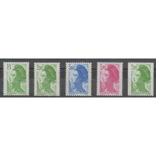 Stamps - France - Poste - 1987 - Nb 2483/2487