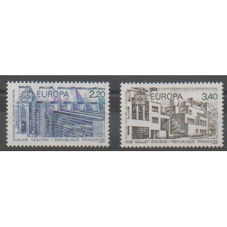 Stamps - France - Poste - 1987 - Nb 2471/2472 - Monuments - Europa