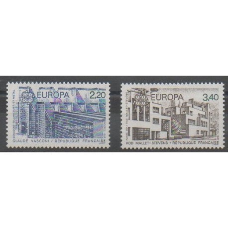 France - Poste - 1987 - Nb 2471/2472 - Monuments - Europa