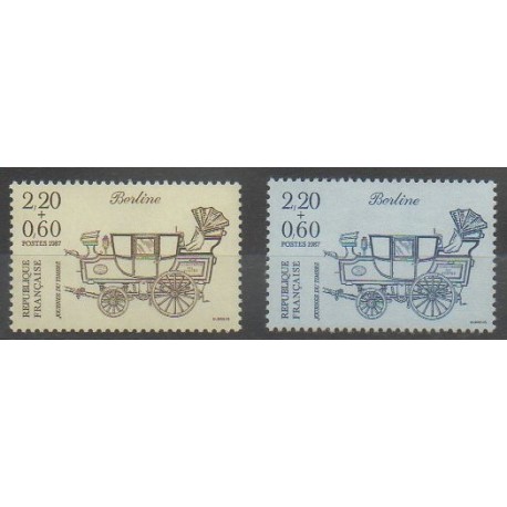France - Poste - 1987 - No 2468/2469 - Transports