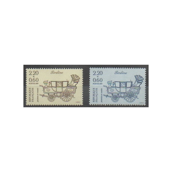 Stamps - France - Poste - 1987 - Nb 2468/2469 - Transport
