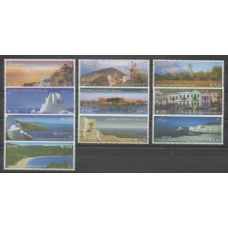 Timbres - Grèce - 2004 - No 2241/2250 - Sites