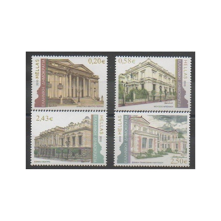 Timbres - Grèce - 2010 - No 2544/2547 - Monuments