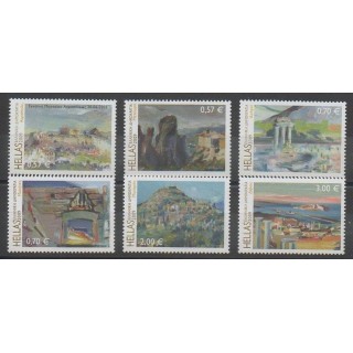 Timbres - Grèce - 2009 - No 2482/2487 - Peinture