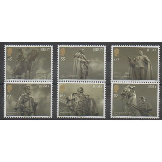 Timbres - Jersey - 2013 - No 1787/1792 - Monuments - Royauté - Principauté
