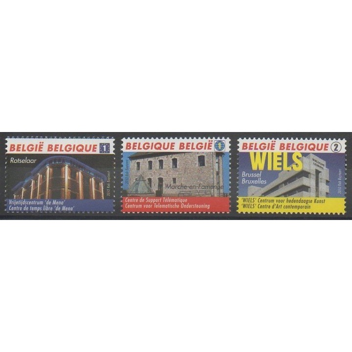 Stamps - Belgium - 2010 - Nb 4042/4044 - Monuments