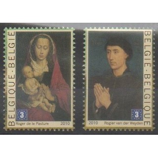 Timbres - Belgique - 2010 - No 4066/4067 - Peinture