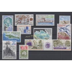 Stamps - French Southern and Antarctic Territories - Complete year - 1991 - Nb 155/162 et PA115/PA118