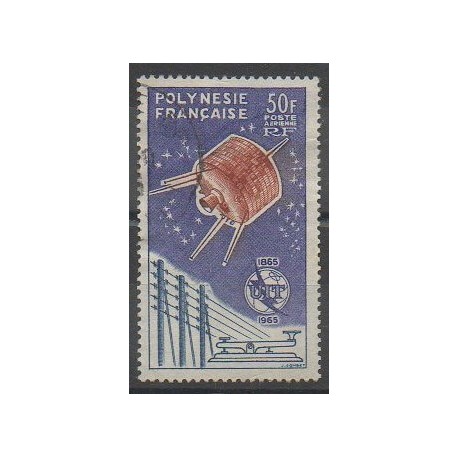 Polynésie - Poste aérienne - 1965 - No PA10 - Télécommunications - Oblitéré