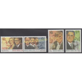 Timbres - Thème célébrités - Australie - 1995 - No 1462/1465