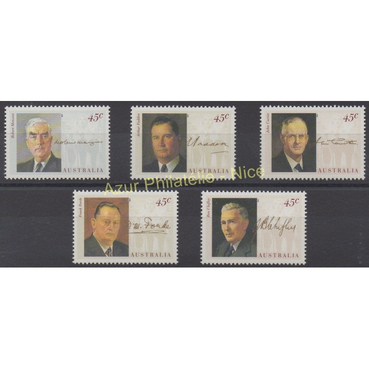 Timbres - Thème célébrités - Australie - 1994 - No 1379/1383
