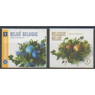 Timbres - Belgique - 2009 - No 3962/3963 - Noël