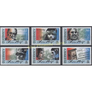 Timbres - Thème célébrités - Guernesey - 2002 - No 923/928