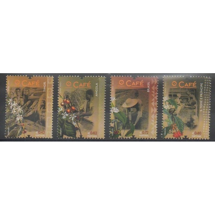 Stamps - Portugal - 2014 - Nb 3957/3960 - Gastronomy - Flora