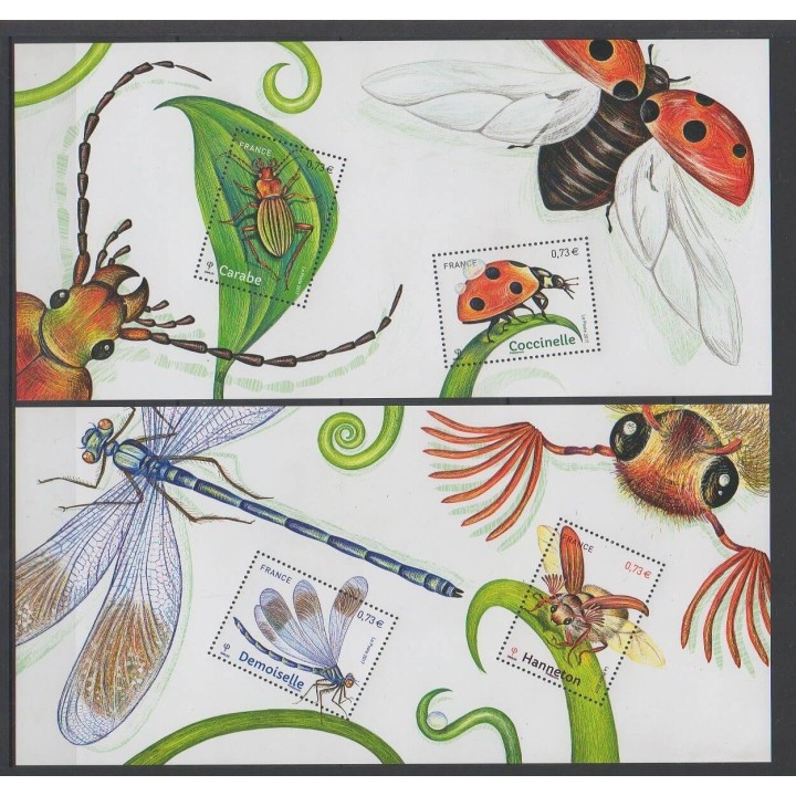 Timbres - France - Bloc souvenir - 2017 - No BS 134 - Insectes