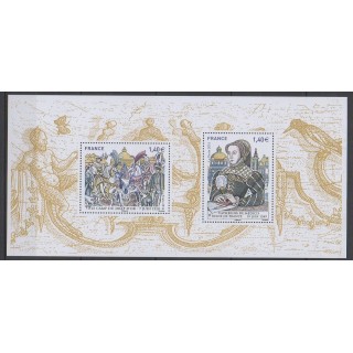 Timbres - France - Bloc souvenir - 2016 - No BS 127 - Histoire - Royauté - Principauté
