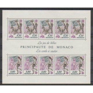 Stamps - Monaco - Blocks and sheets - 1989 - Nb BF46 - Childhood - Europa