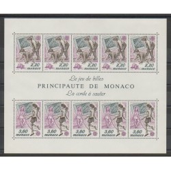 Monaco - Blocs et feuillets - 1989 - No BF46 - Enfance - Europa