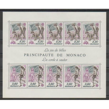 Monaco - Blocks and sheets - 1989 - Nb BF46 - Childhood - Europa