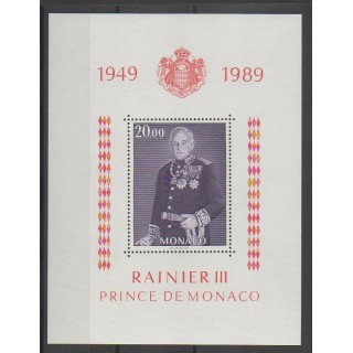 Stamps - Monaco - Blocks and sheets - 1989 - Nb BF45 - Royalty